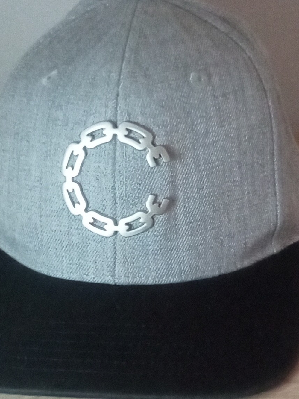 Crooks & Castles Gray and Black Chain 'C' Baseball Cap